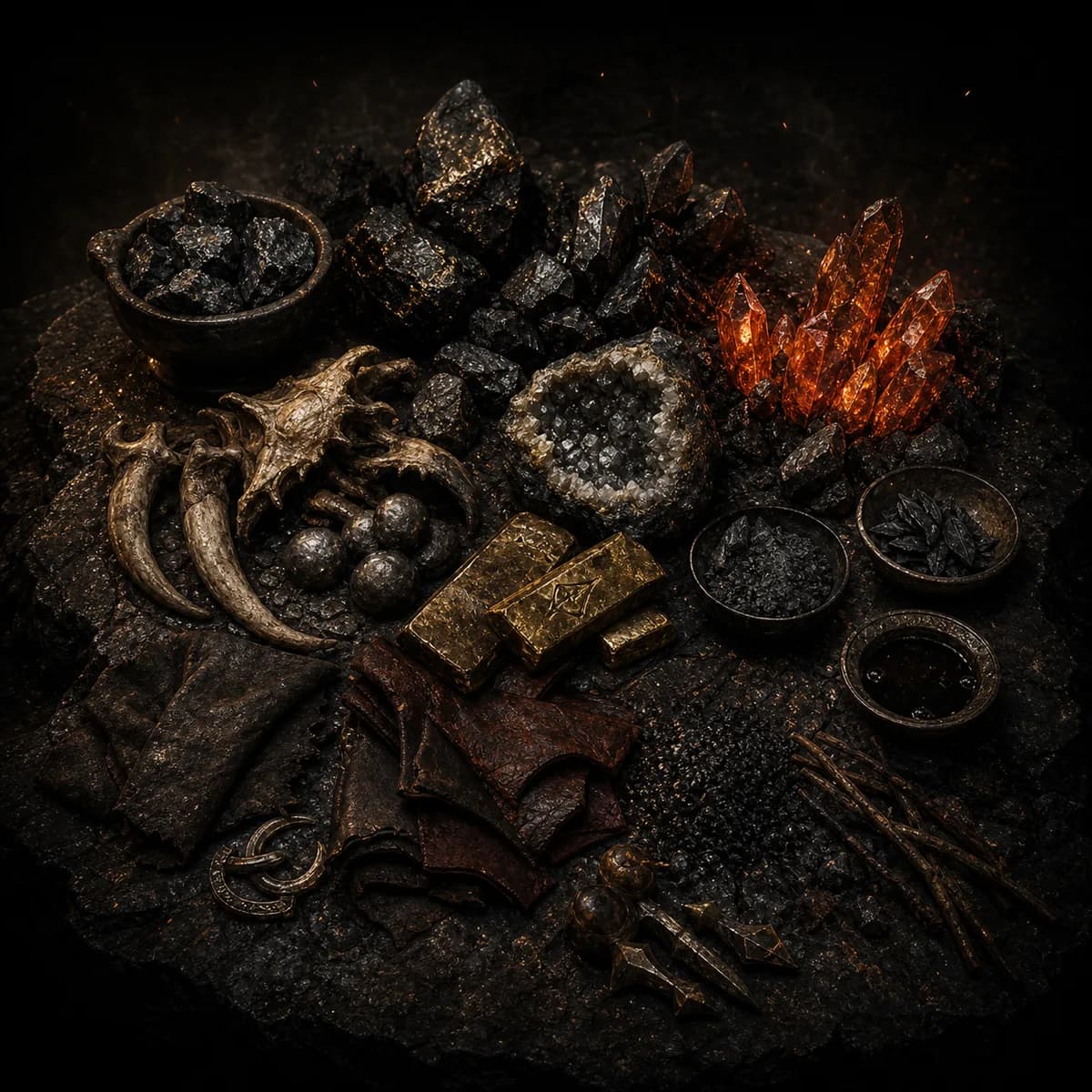 Materials crafting concept art
