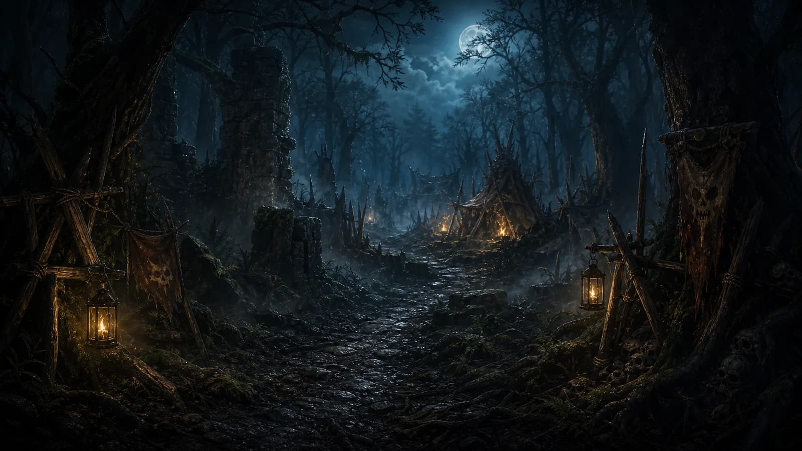 Goblin Woods dungeon concept art